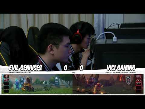 Vici Gaming vs Evil Geniuses Game 1 | China Dota 2 Supermajor Group Stage Day 1