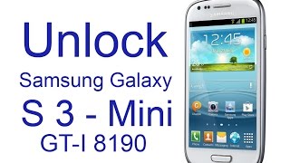 Unlock Samsung Galaxy S 3 Mini GT-I 8190 Unlock Code Sim Network Unlock PIN UK Orange