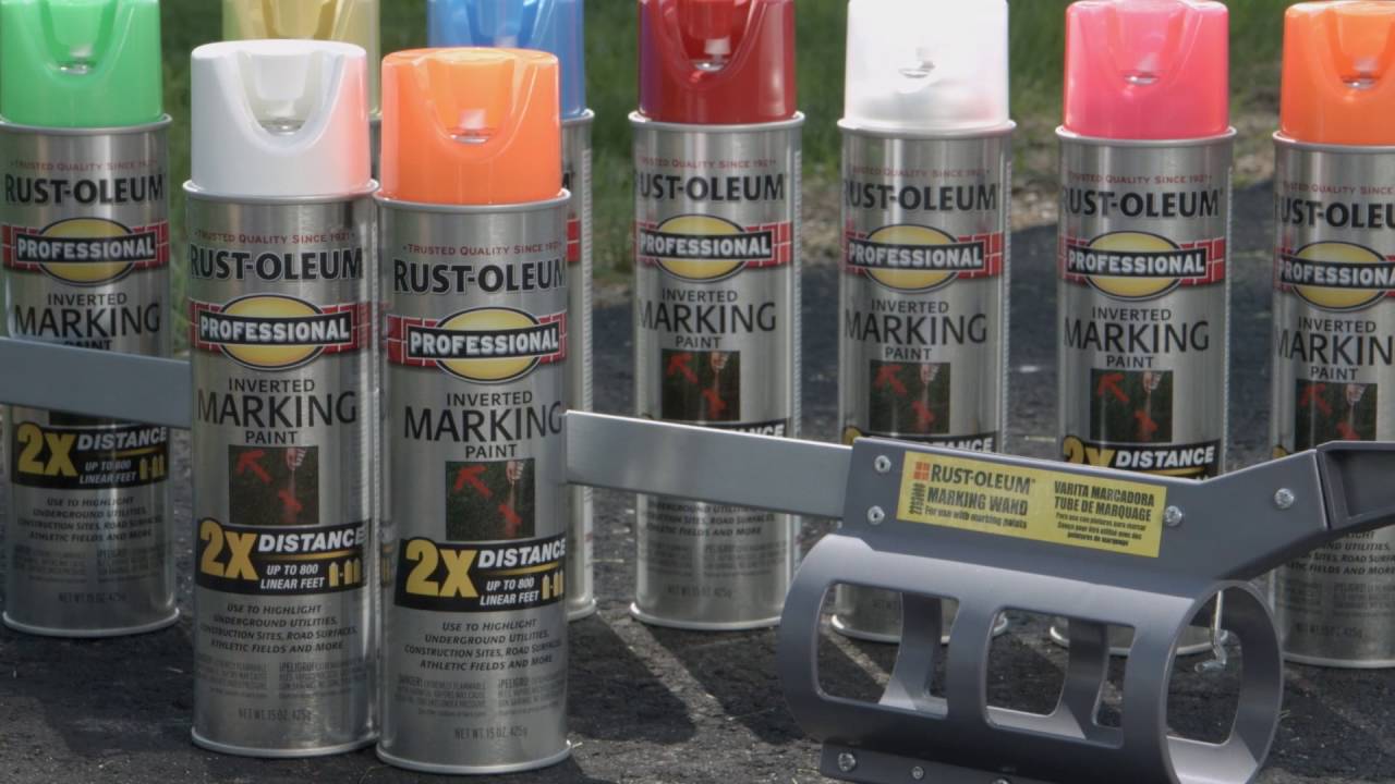 Thumbnail for Rust-Oleum Professional 2X Distance Inverted Marking Paint Spray