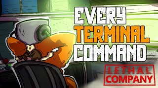 Every TERMINAL COMMAND in Lethal Company
