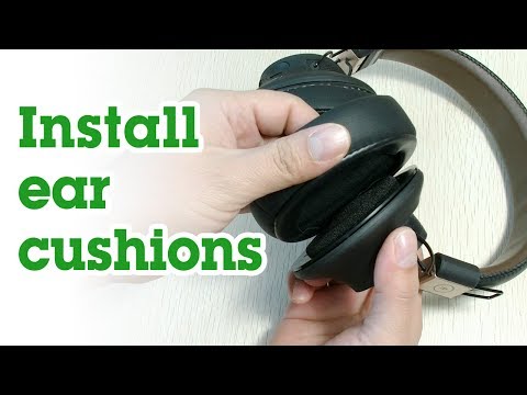 Avantree How to – Blueooth headphones for TV, install the ear cushions, Audition Pro