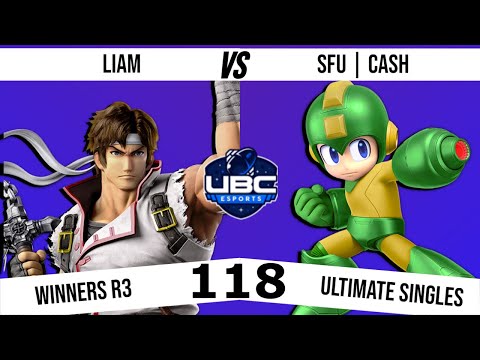 UBC Weekly #118 - Winners Round 3 - Liam (Richter) Vs. SFU | Cash (Mega Man) - SSBU