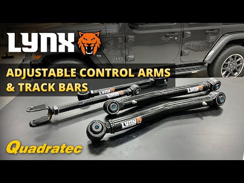 Lynx Adjustable Control Arms & Track Bars for Jeep Wrangler JK, JL & Gladiator JT