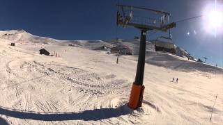 preview picture of video 'Italy - Val di Fassa - Canazei - Belvedere ski area -  lift n.106 Kristiania'