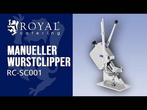 Video - Manueller Wurstclipper - hochwertig - vielseitig einsetzbar - Royal Catering