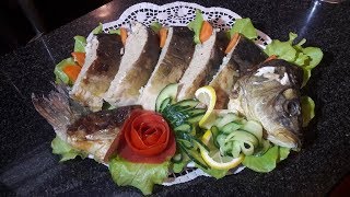 Как снять шкуру с карпа для фаршировки