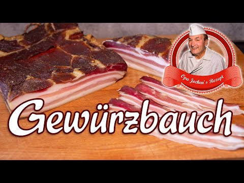 kaltgeräucherten Gewürzbauch selber machen - Opa Jochens Rezept