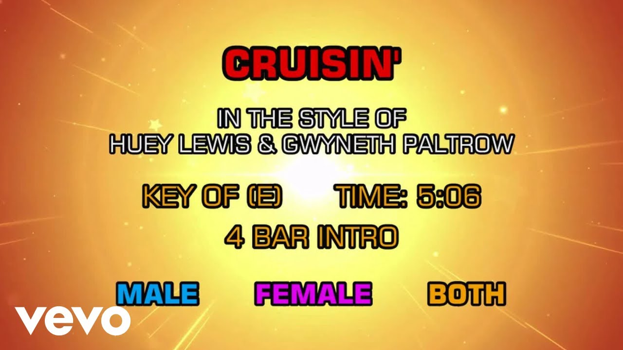 Huey Lewis, Gwyneth Paltrow - Cruisin' (Karaoke)