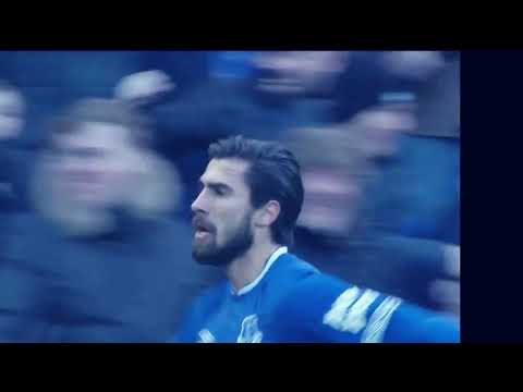 Andre Gomes fantastic  first goal for everton vs Wolves 2019