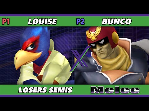 S@X 528 Losers Semis - Louise (Falco) Vs. Bunco (Captain Falcon) Smash Melee - SSBM