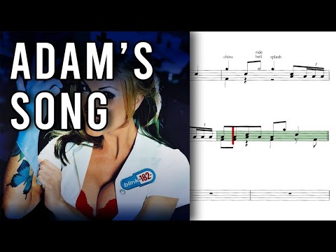 Adam's Song (Drum Sheet Music) - Blink 182