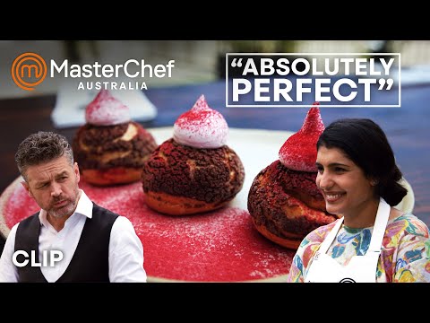 Incredible Chocolate and Raspberry Choux Pastries | MasterChef Australia | MasterChef World