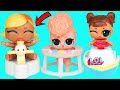 LOL Surprise Dolls Lil Sisters Families Visit Baby School Bus Fun Toys For Kids ToyEggVideos