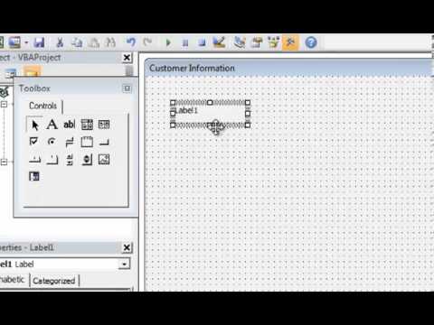 Excel 2010 VBA Tutorial 9: Intro to User Forms Part 1 of 2