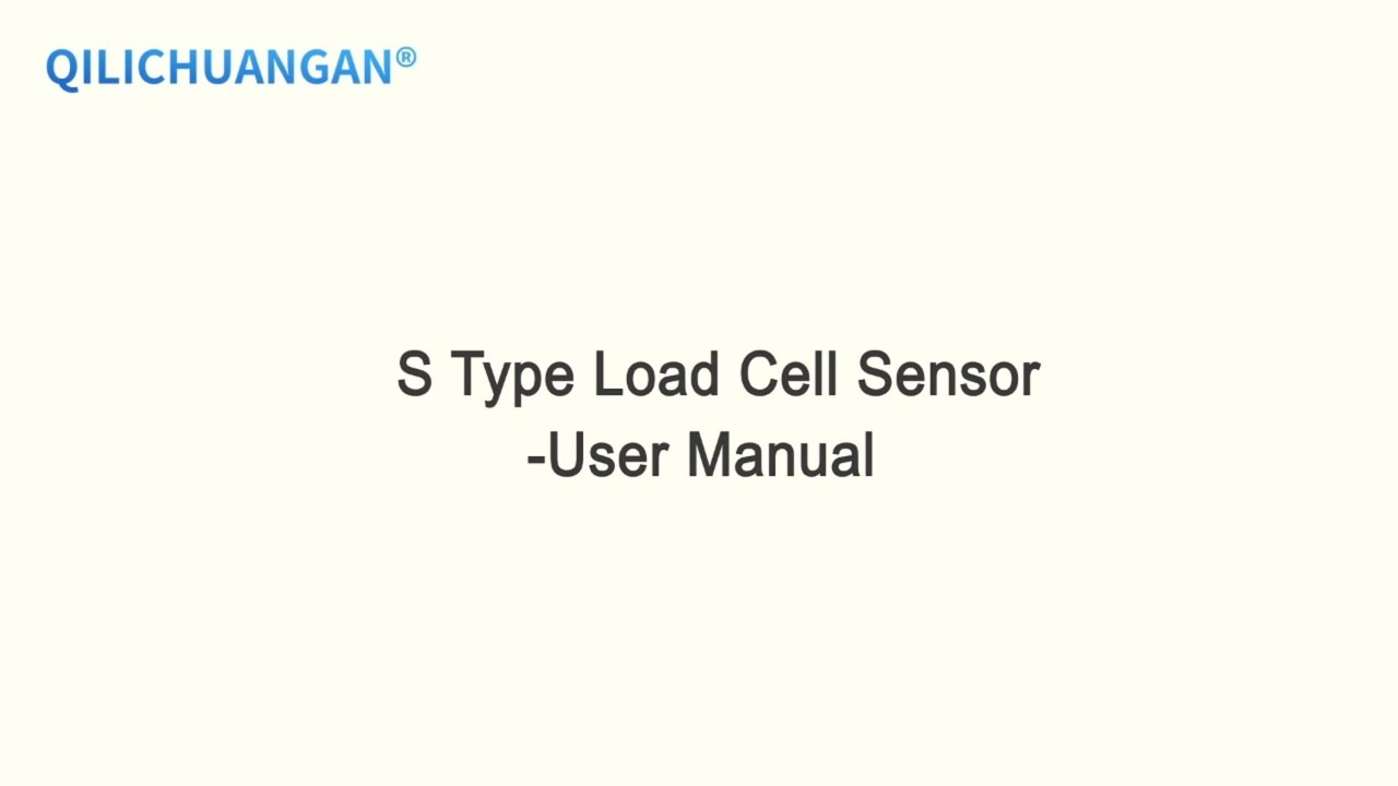 A8S1-S Type Load Cell Sensor - User Manual