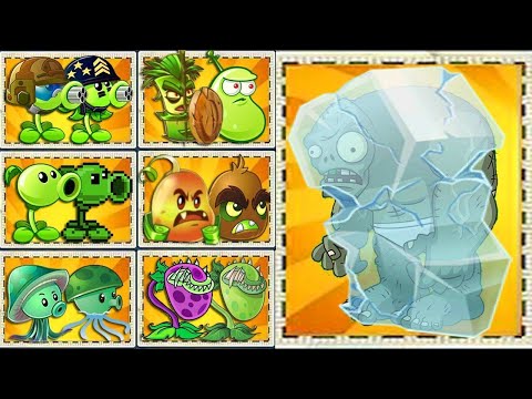 Random 40 Pair Team Plants VS 5 Frozen Gargantuar Zombies - Who Will WIn? - PVZ 2 Challenge