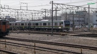 preview picture of video '【高崎車両センター】E233系3000番台(D01編成)が自走 [新前橋駅] JR East.train'
