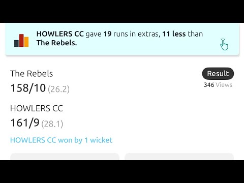 Howlers CC vs The Rebels 2nd innings Pratice match at ARM Engineering college on 23.Nov.2025 #Live