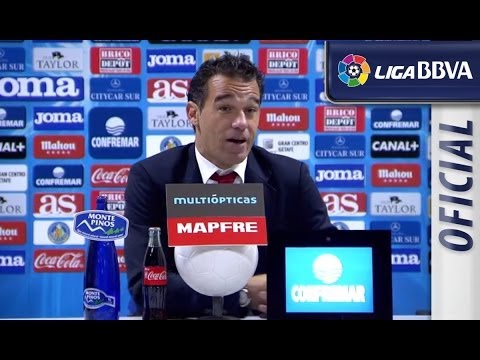 Rueda de Prensa de Luis García Plaza tras el Getafe CF (1-0) Levante UD - HD