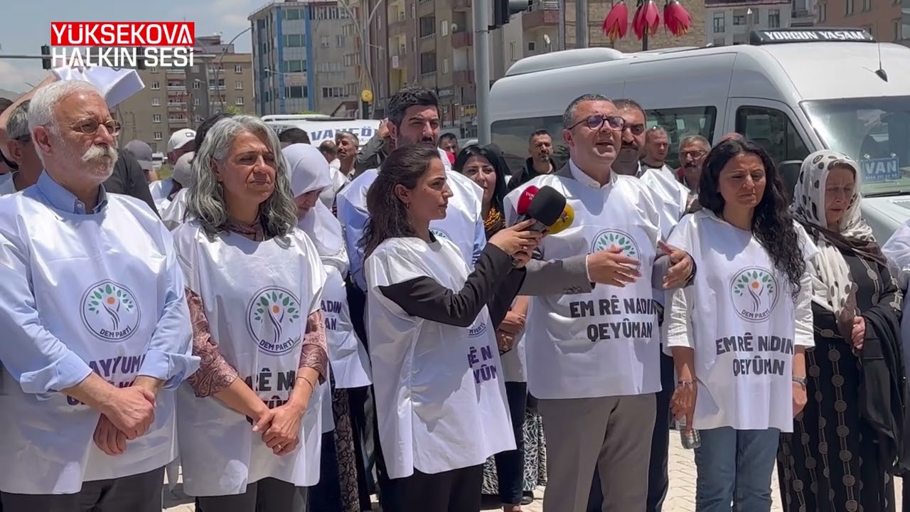 Yüksekova’da ‘Kayyuma Geçit Yok’ yürüyüşü