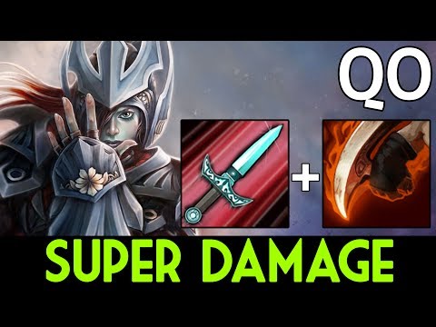 QO Dota 2 [Phantom Assassin] Super Damage with Bloodrage 7.06