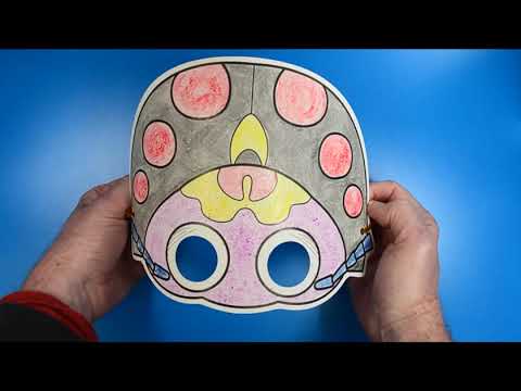 Slide 3 - Insect Masks, 24 Pieces (video)