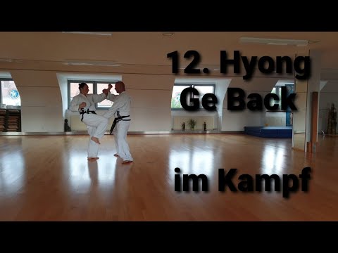 12. Hyong   Taekwondo Ge Back Hyong im Kampf