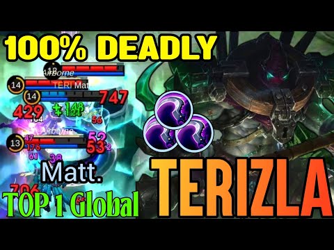 100% DEADLY‼️Terizla Best Build 2024 - Top 1 Global Terizla by Matt. ~ Mobile Legends