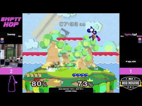 Soonsay (Fox) vs. Egg$ (Yoshi) - Melee Singles Losers Final - Empty Hop