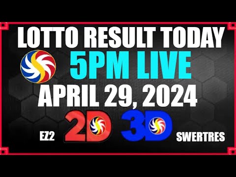 Lotto Result Today 5pm April 29 2024 Ez2 Swertres Result