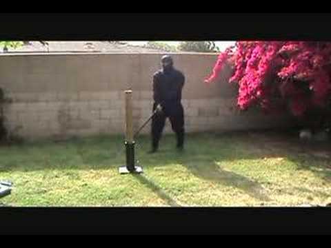 Full Tang Functional Ninja Sword Cutting Demonstration