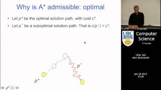 Lecture 8 | Search 5: A* Optimality, Cycle Checking