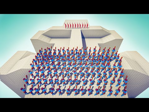 FAST SPEAR THROWER BRIDGE DEFENSE - Totally Accurate Battle Simulator TABS