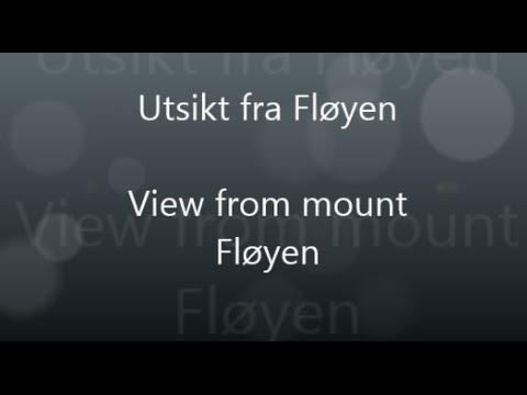 Utsikt fra Fløyen - View from mount Fløyen