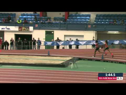 Girls 4x400m Relay Section 5 - New Balance Nationals Indoor 2014