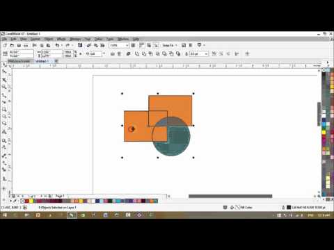 CorelDraw X7 Tutorials Transparency Tool