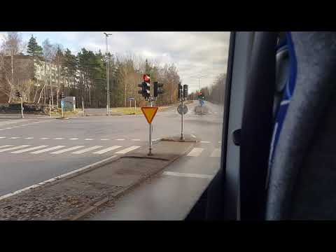 Linje 839 Handens station-Gålövägen med Nobina 7708 (Volvo 8900 B9RLE)