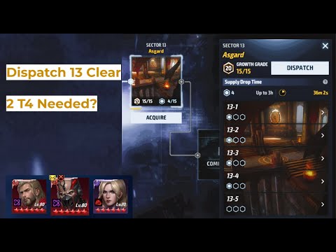 MFF - Dispatch 13 Clear. Two T4s needed?