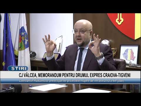 CJ VÂLCEA, MEMORANDUM PENTRU DRUMUL EXPRES CRAIOVA-TIGVENI