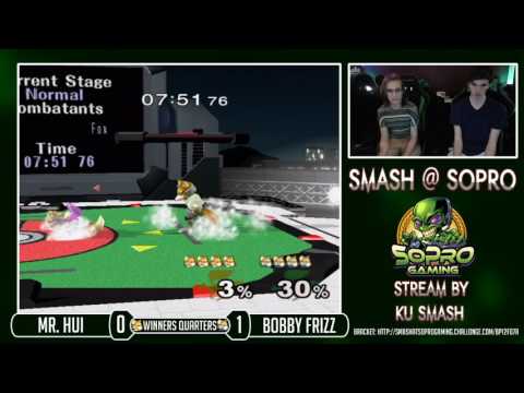 SoPro 34 SSBM - Mr. Hui (Fox) Vs. Bobby Frizz (Fox) Winners Quarters