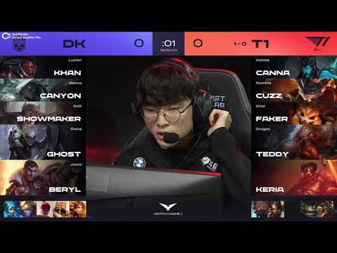 T1 Faker lock in Akali vs DK Showmaker - LCK Summer 2021