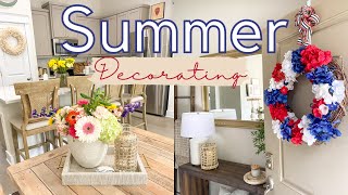 Summer Decorate with me | Simple Summer Decor | Summer Decorating | Bluu ☀