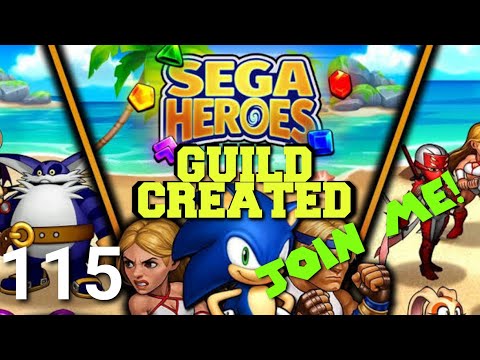 SEGA Heroes CREATING A GUILD PART 115 Gameplay Walkthrough - iOS / Android