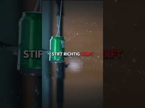 So wirfst du Stifte wie Messer😱 #Werfen #stift #german #fakten #tricks #skills #shorts