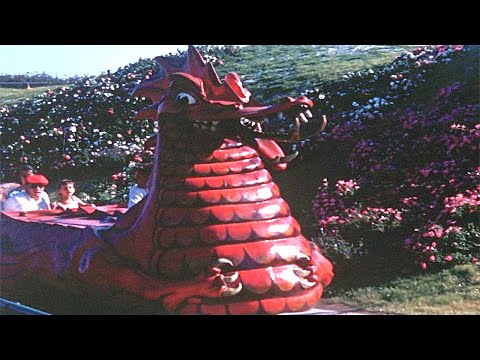 Freedomland USA 1961 ~ Under the Giant Lumberjack & Riding on Danny the Dragon
