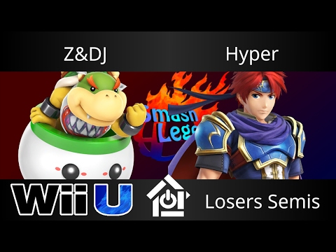 Smash Legends 2/17/17 - Z&DJ (Bowser Jr) vs Hyper (Roy) - Smash 4 Losers Semis