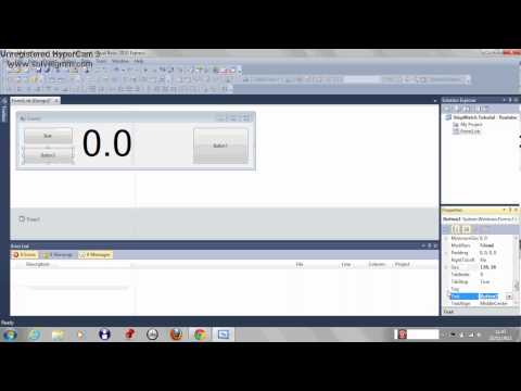 Microsoft Visual Basic 2010 Stopwatch Tutorial 5