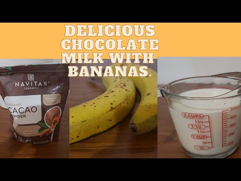 #Homemadechocolatemilkwithbananas Super delicious chocolate milk with bananas try nyo guys.