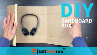 How do you make a custom sized cardboard box for packaging, shipping and mailing fitting any size?