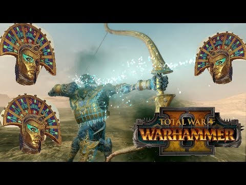 Tomb Kings vs Dark Elves | KHALIDA MISSILE BUILD - Total War Warhammer 2